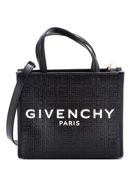 G- 4G Embossed Coated Canvas Mini tote bag by GIVENCHY 
