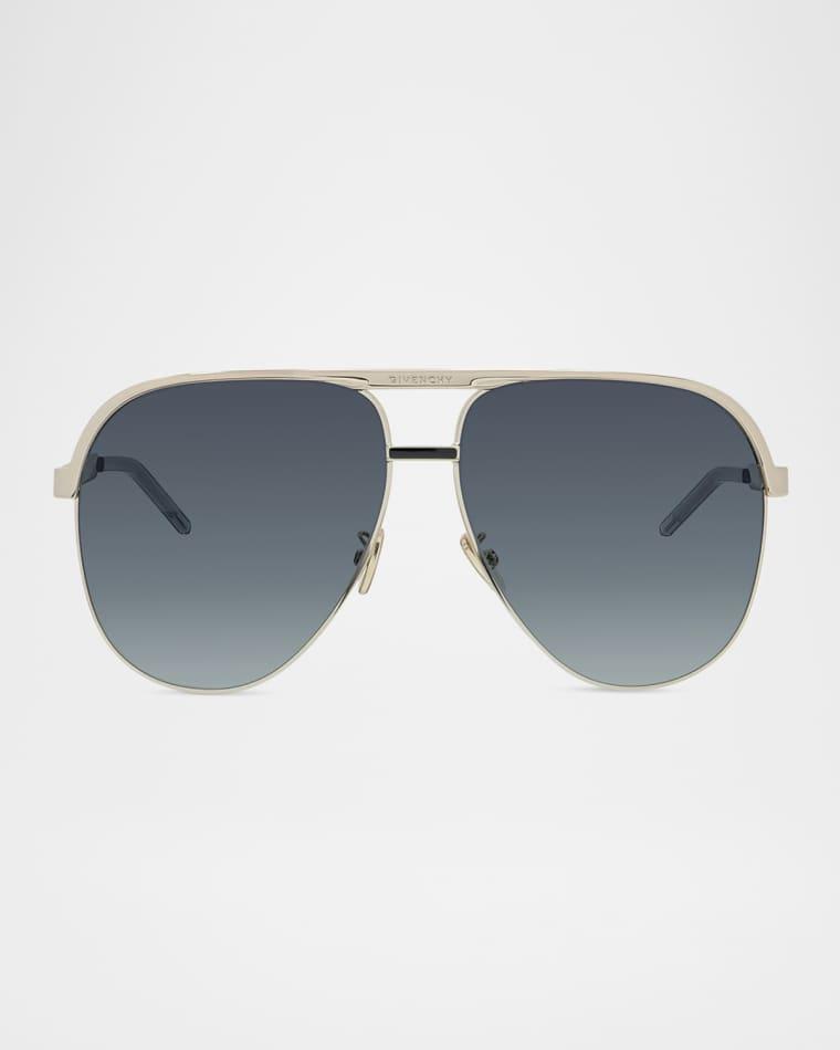 GV40117UW Aviator Metal Sunglasses by GIVENCHY