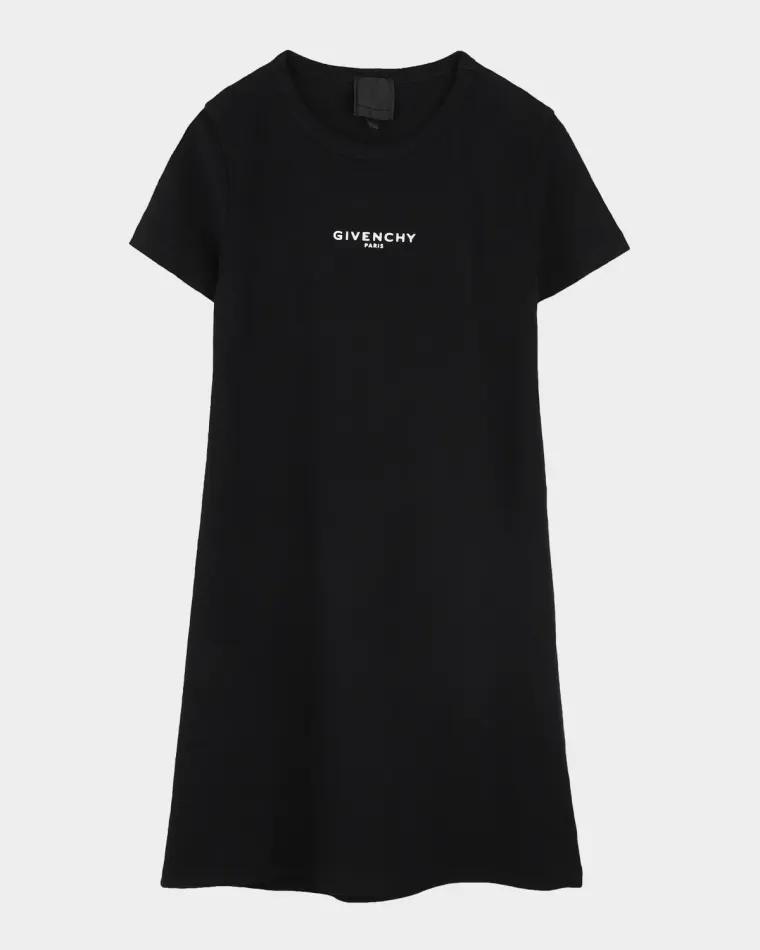 Girl's Cutout Stretch Cotton T-Shirt Dress, Size 8-14 by GIVENCHY
