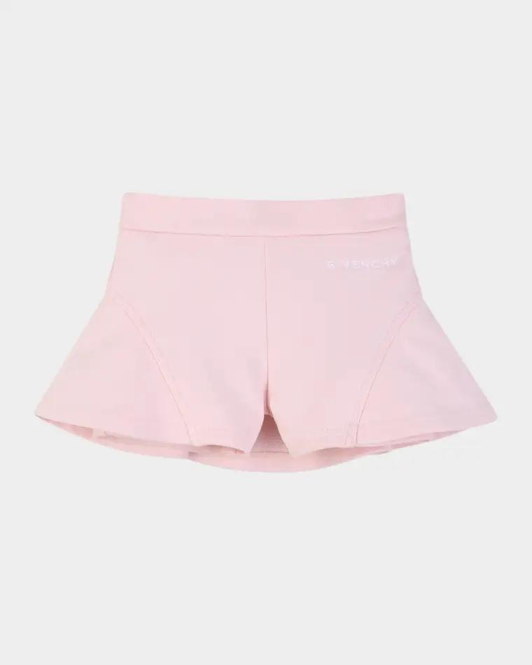 Girl's Logo Cotton Knit Shorts, Size 12M-18M by GIVENCHY