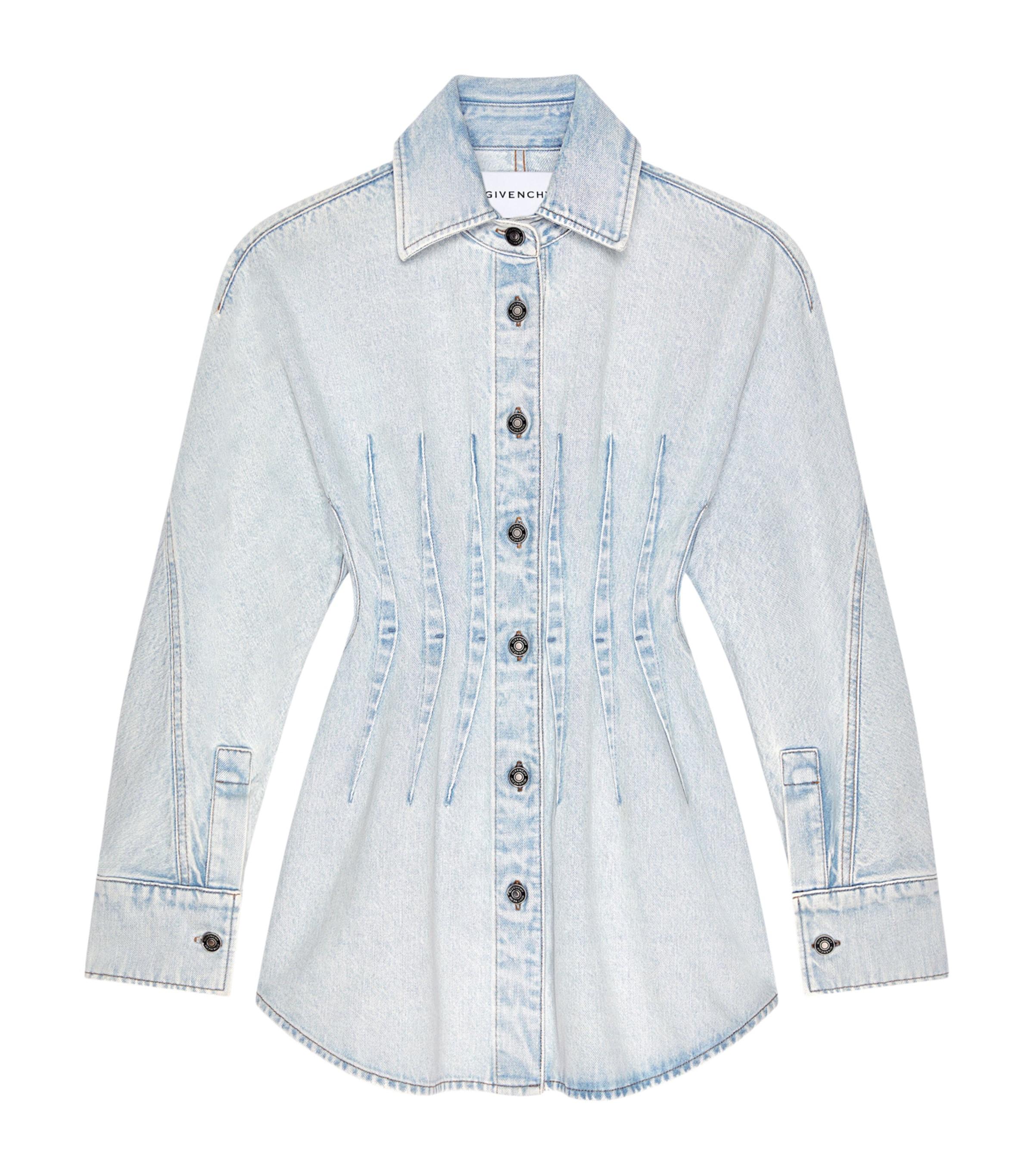 Givenchy Denim Mini Shirt Dress by GIVENCHY
