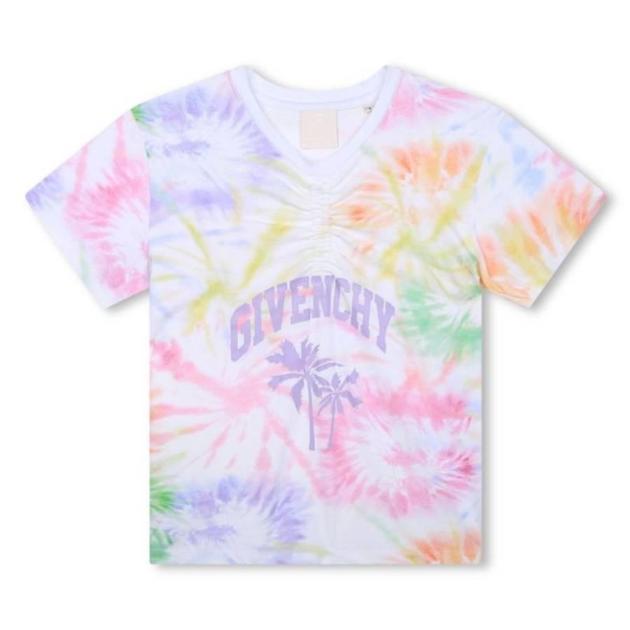 Givenchy Girls Tie-Dye Logo T-Shirt by GIVENCHY