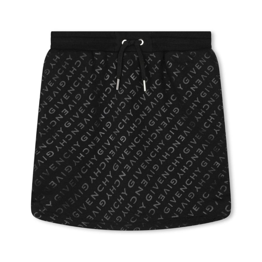 Givenchy Kids All-Over Logo Print Cotton-Blend Skirt by GIVENCHY