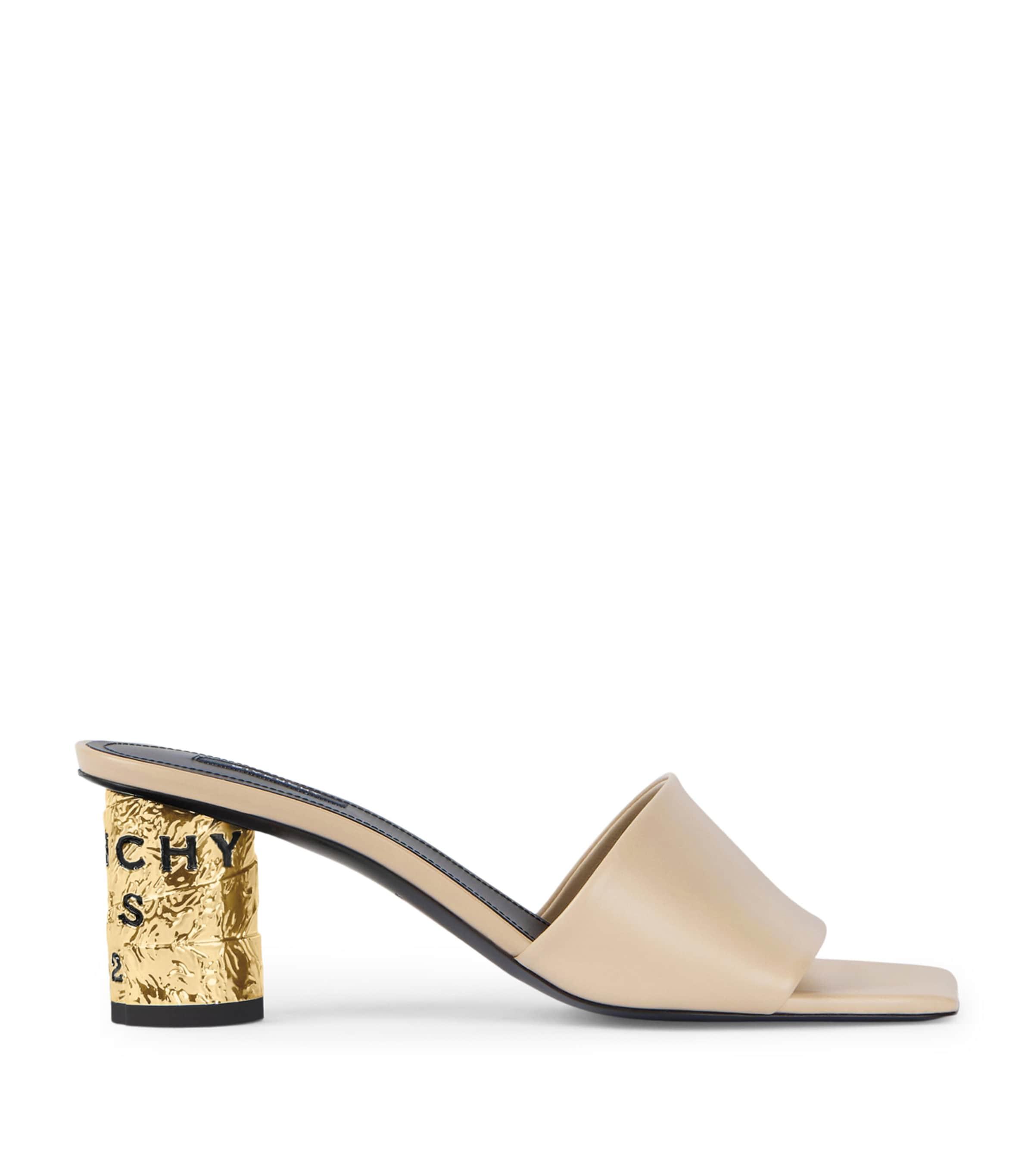 Givenchy Leather Heeled Mules 65 by GIVENCHY