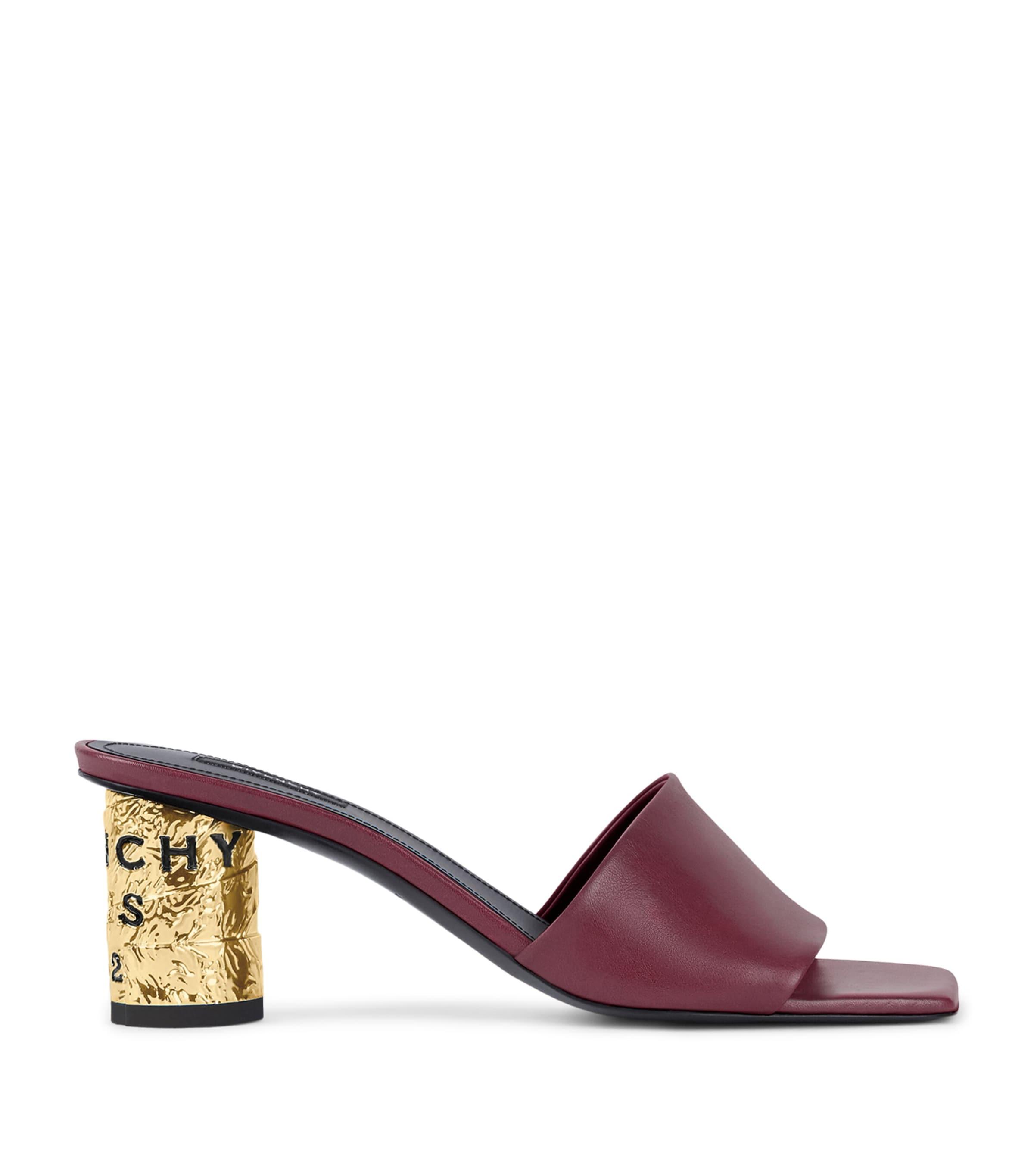 Givenchy Leather Heeled Mules 65 by GIVENCHY
