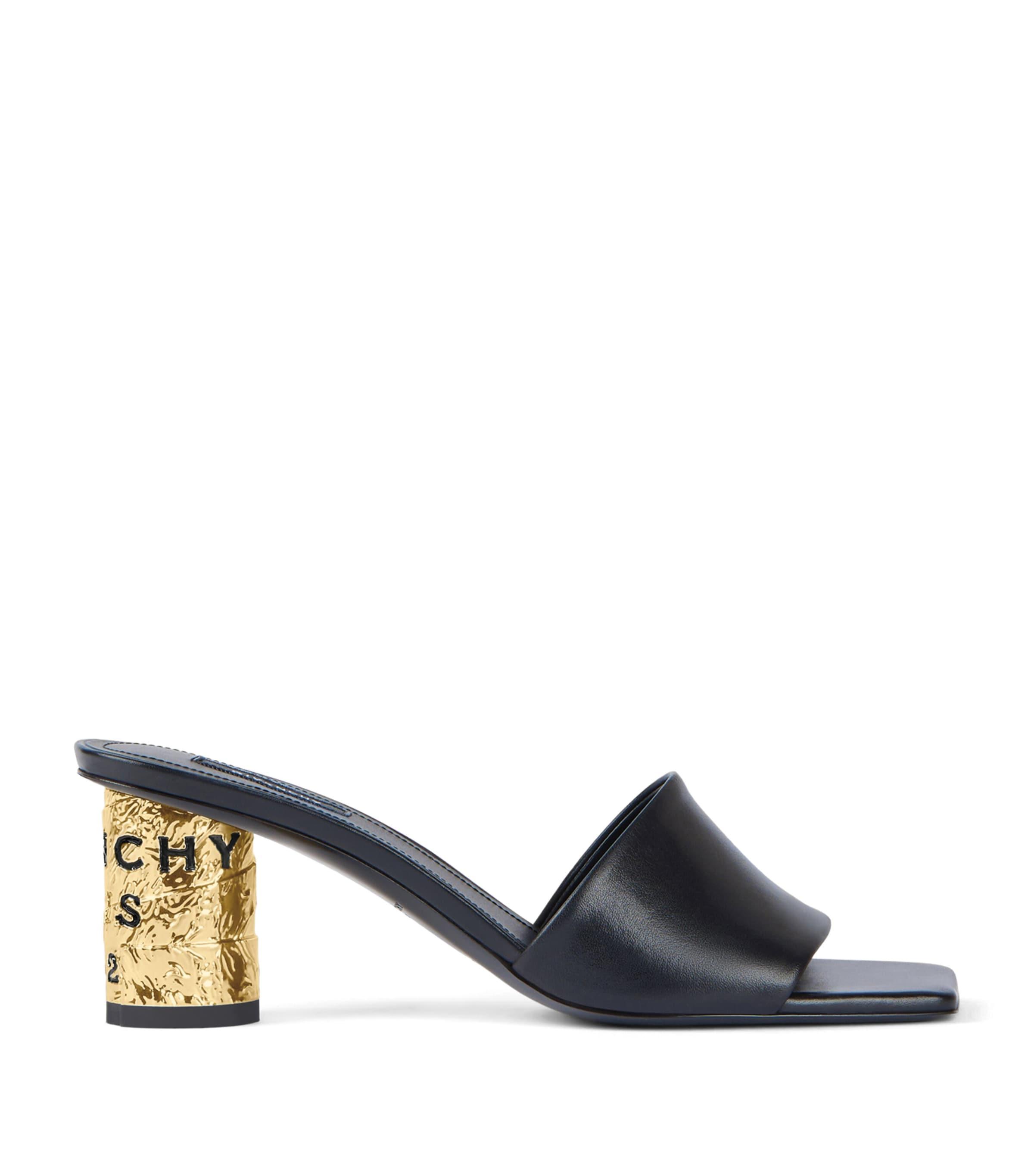 Givenchy Leather Heeled Mules 65 by GIVENCHY