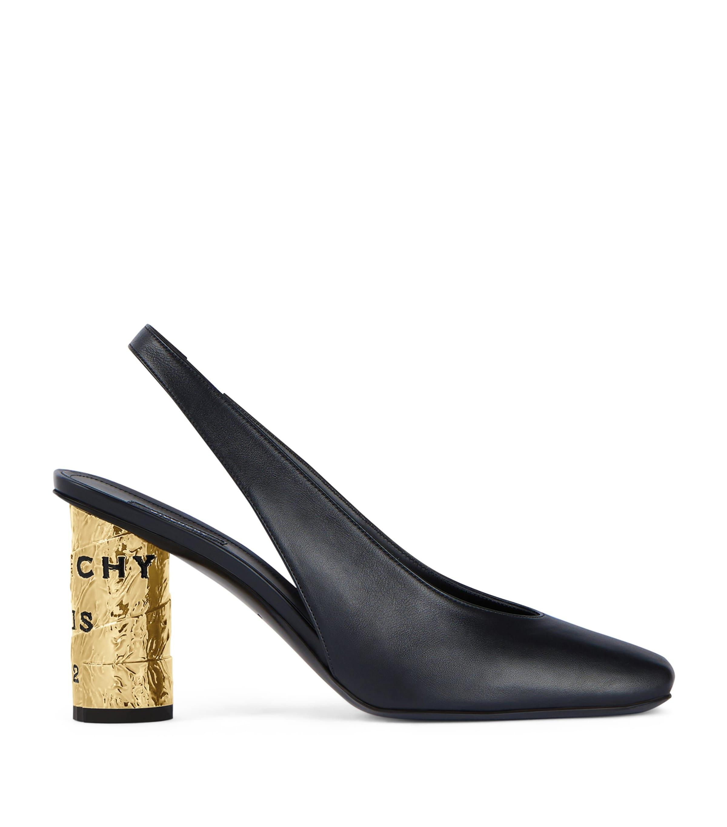 Givenchy Leather Slingback Heels 85 by GIVENCHY