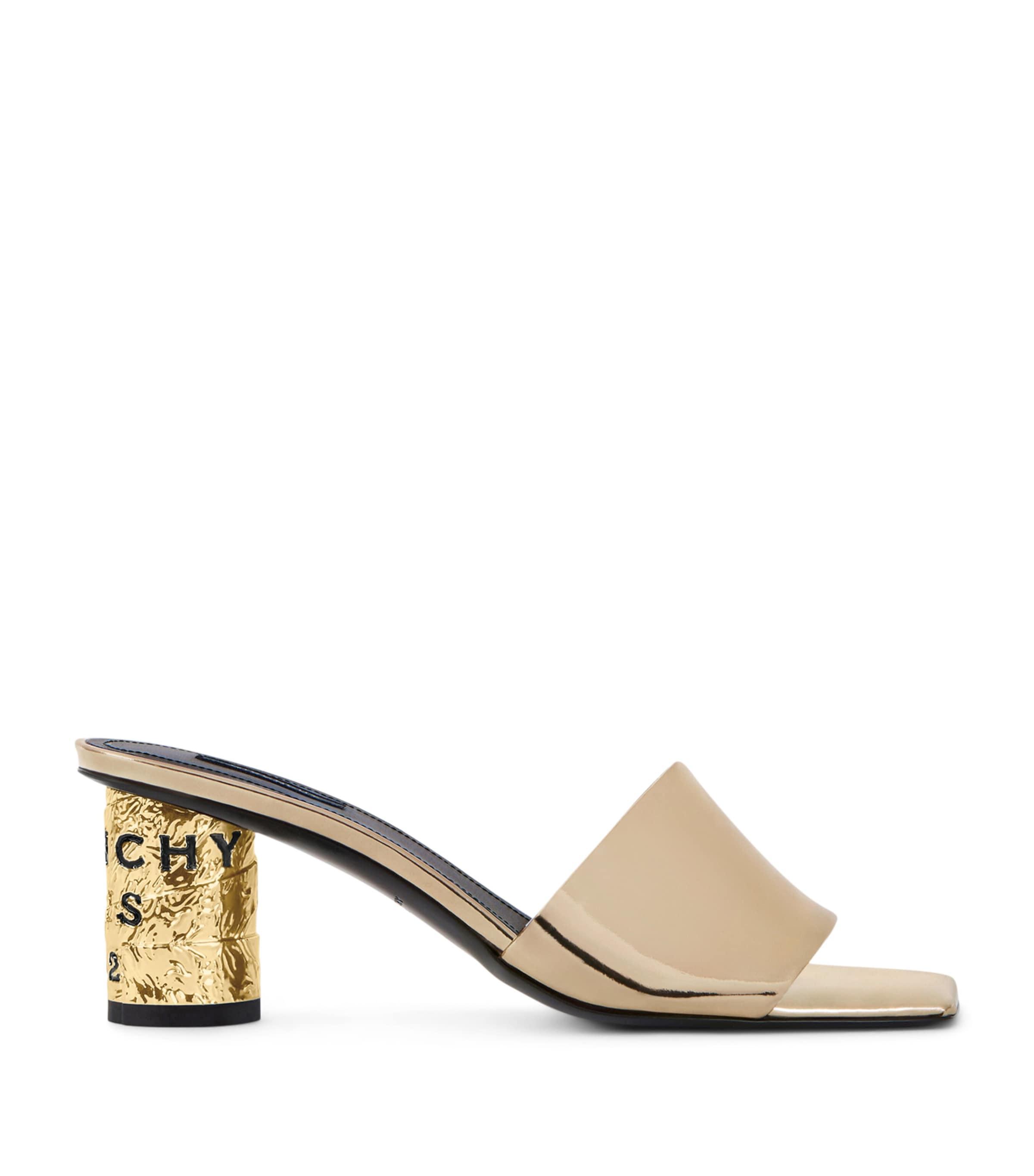 Givenchy Leather Tape Heeled Mules 65 by GIVENCHY