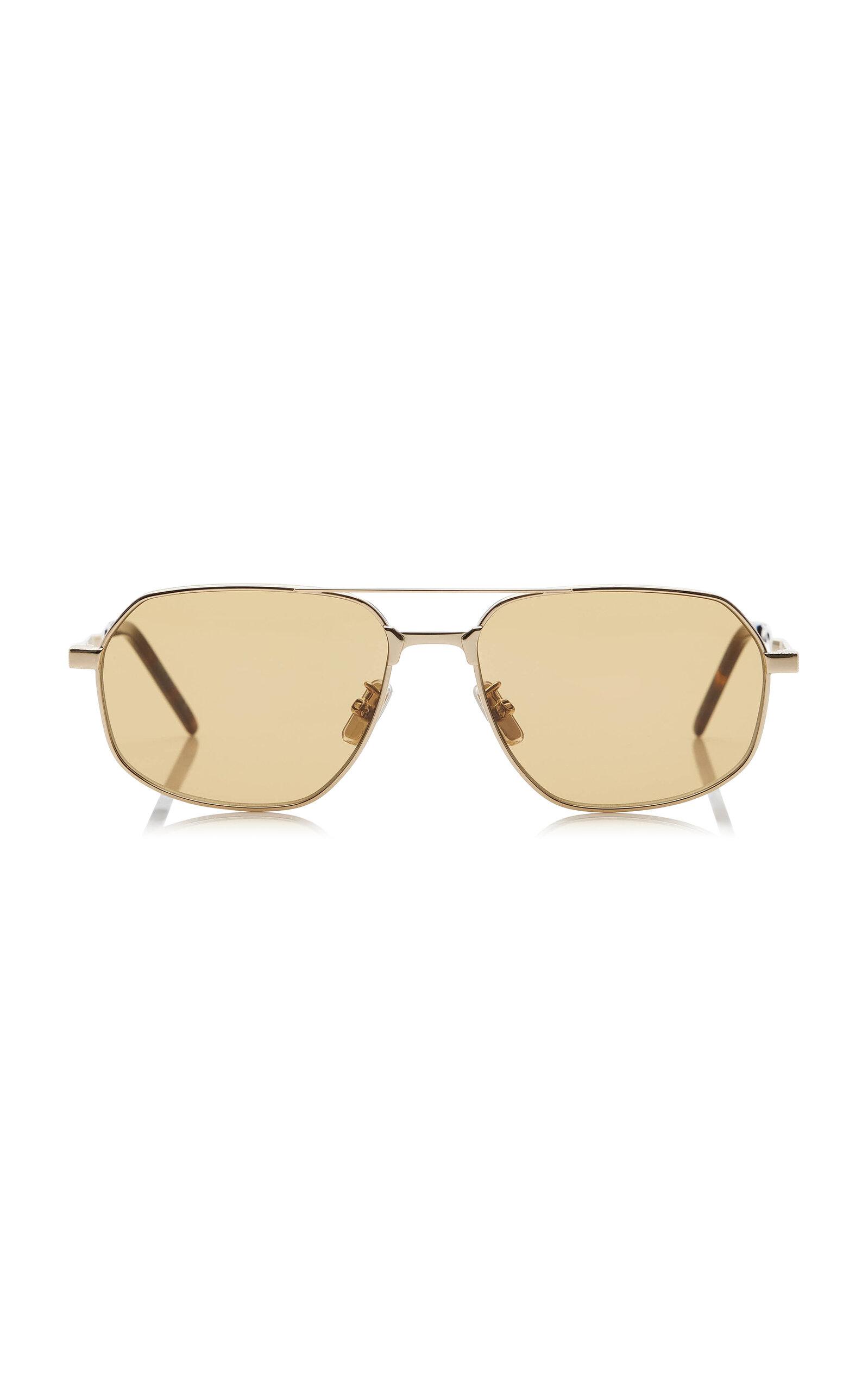 Givenchy One Aviator-Frame Metal Sunglasses - Moda Operandi by GIVENCHY