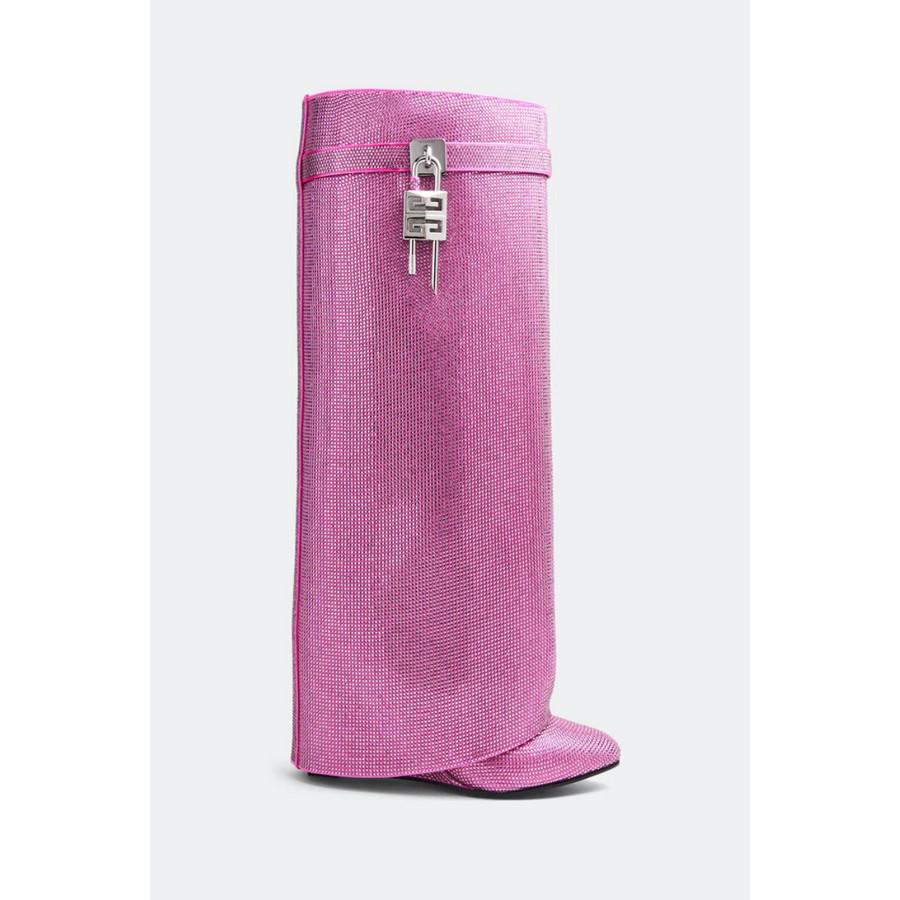Givenchy Shark Lock Pant Boots 90Mm_Neon Pink by GIVENCHY