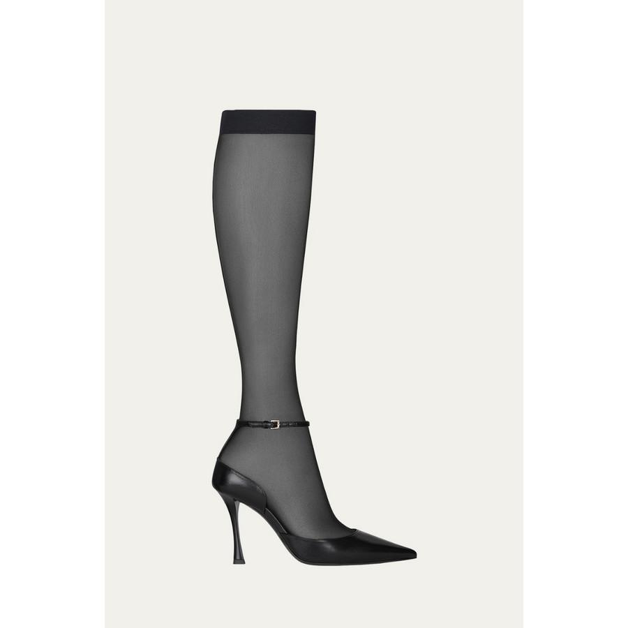 Givenchy Show Stocking Pump 95Mm_Black by GIVENCHY