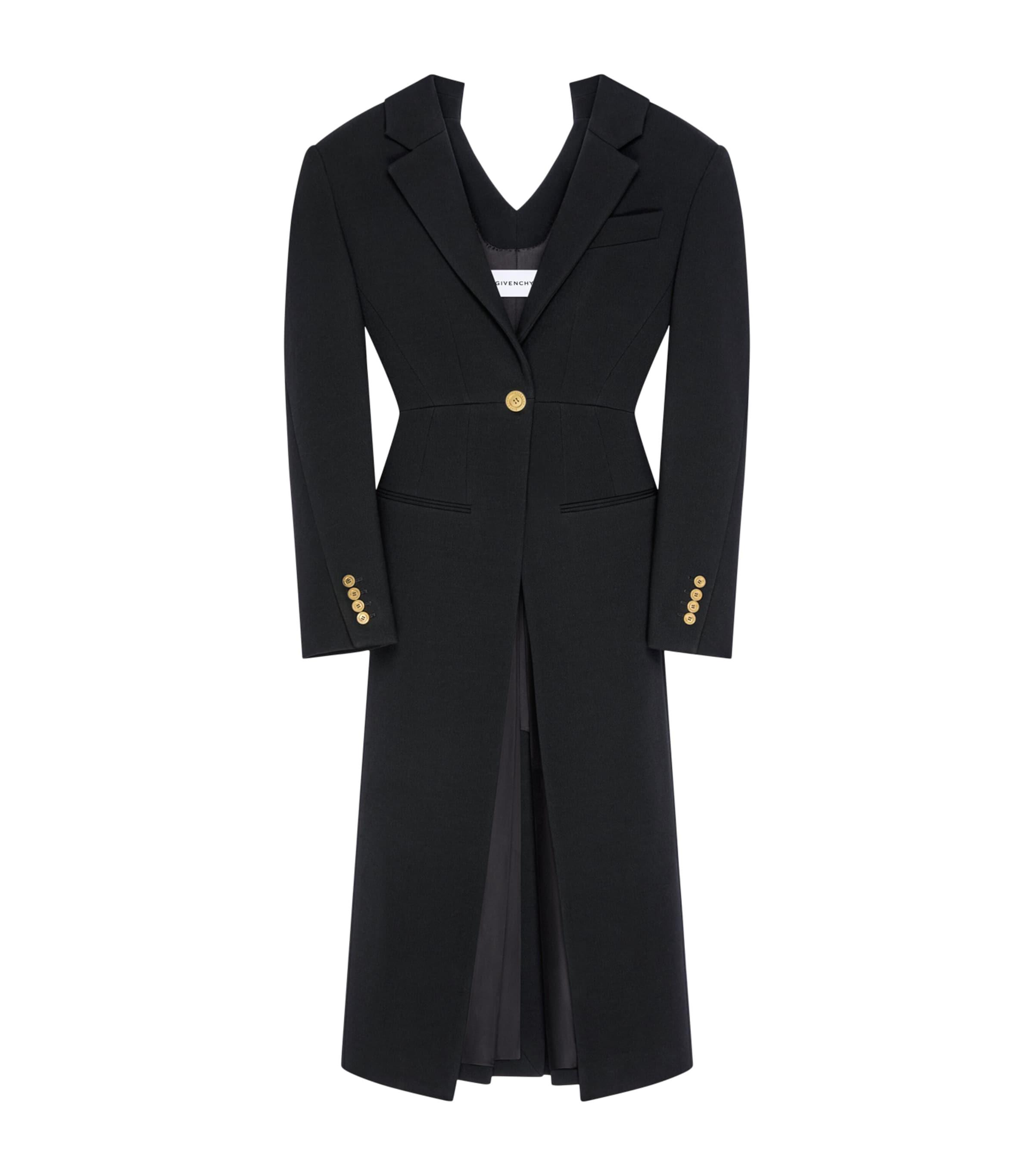 Givenchy Wool-Blend Open-Back Tailored Coat by GIVENCHY