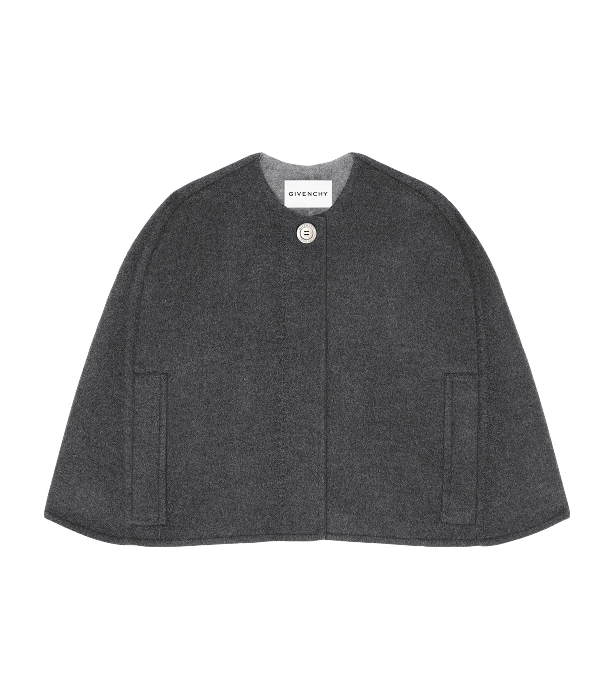 Givenchy Wool-Cashmere Cropped Cape by GIVENCHY