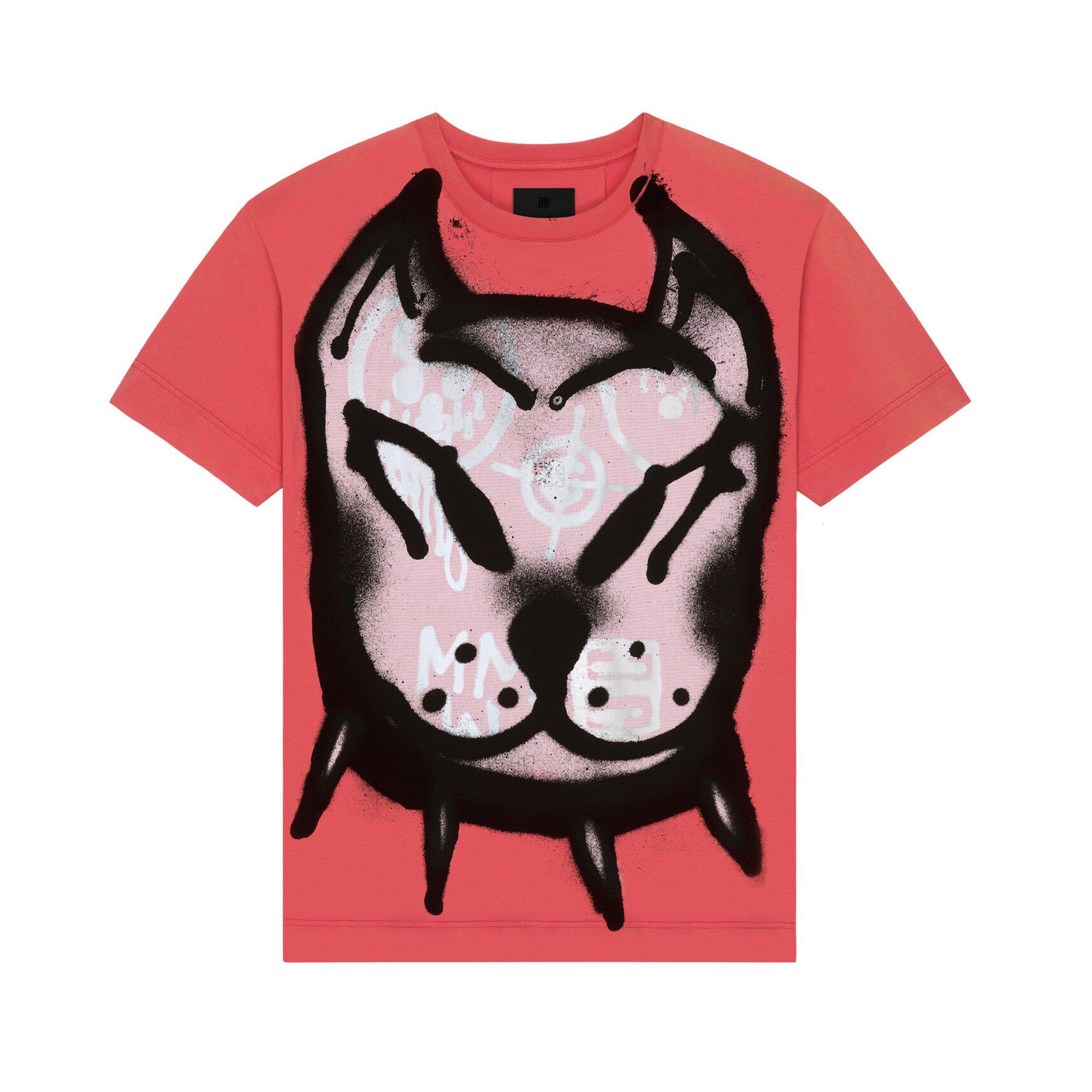 Givenchy x Chito Collared Dog Oversized T-Shirt (Red) by GIVENCHY