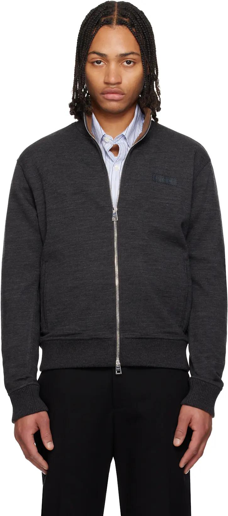 Gray 'GIVENCHY Paris' Gros Grain Sweatshirt by GIVENCHY