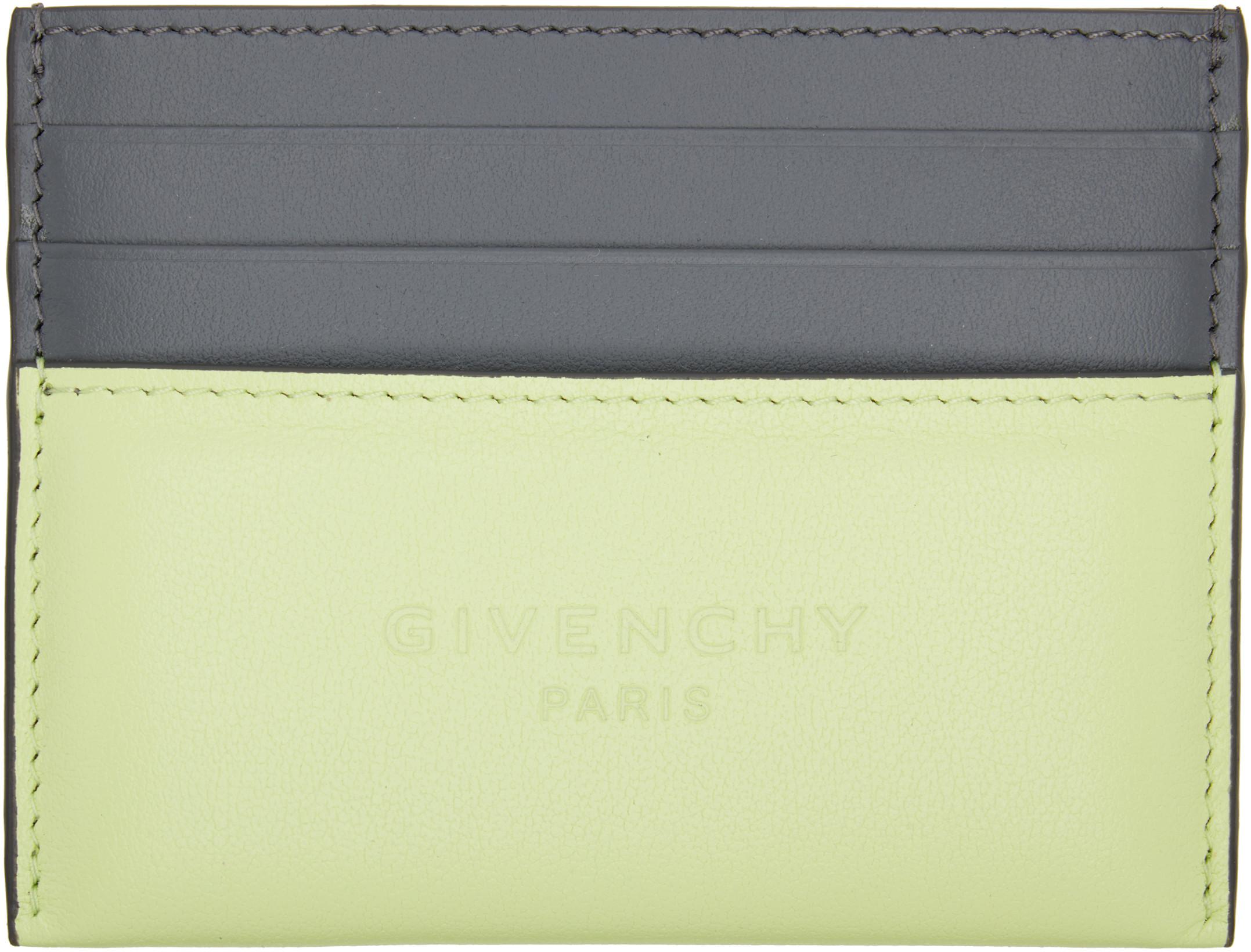 Green & Black Antigona Stamped Card Holder by GIVENCHY