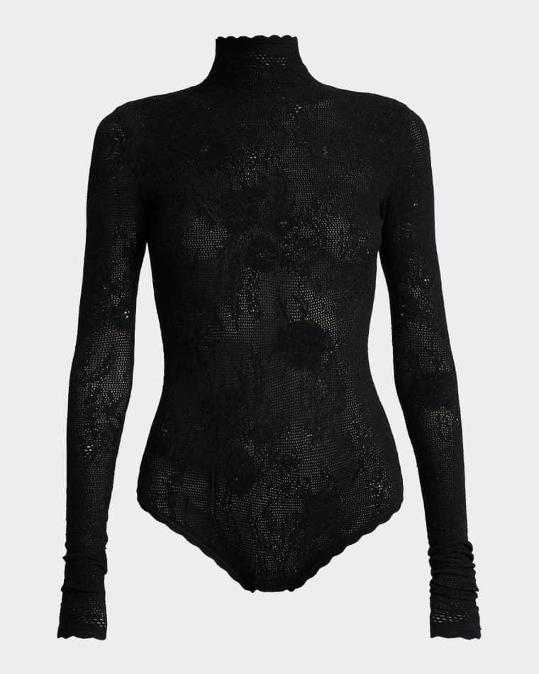 High Neck Long Sleeve Bodysuit by GIVENCHY