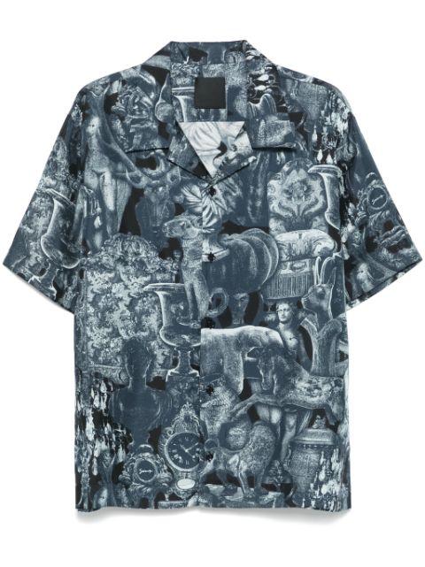 Hubert objects-print silk shirt by GIVENCHY