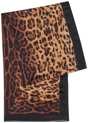 Leopard-print silk scarf by GIVENCHY
