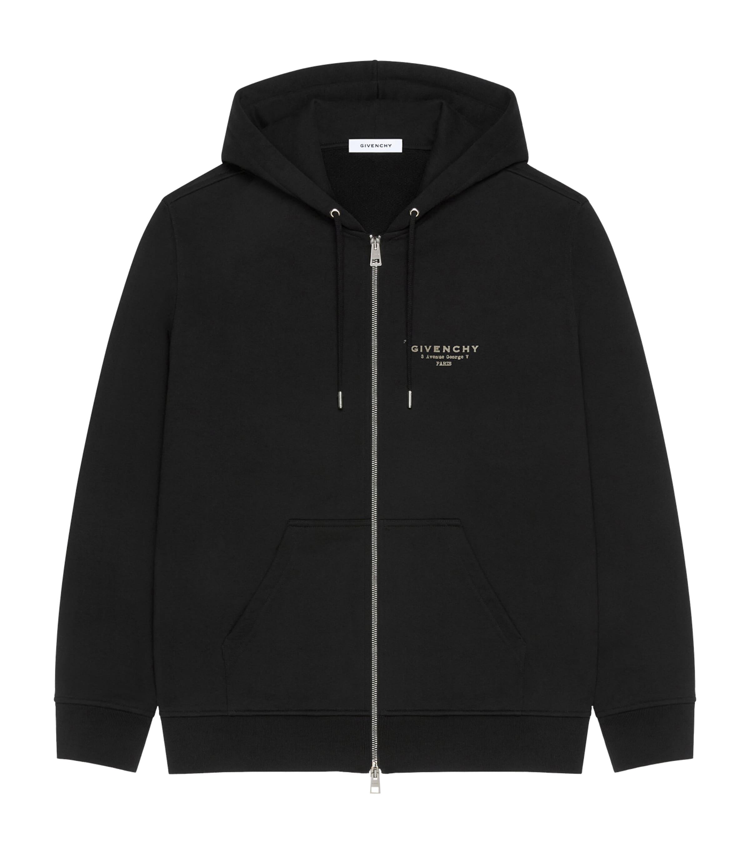 Logo Print Zip-Up Hoodie by GIVENCHY