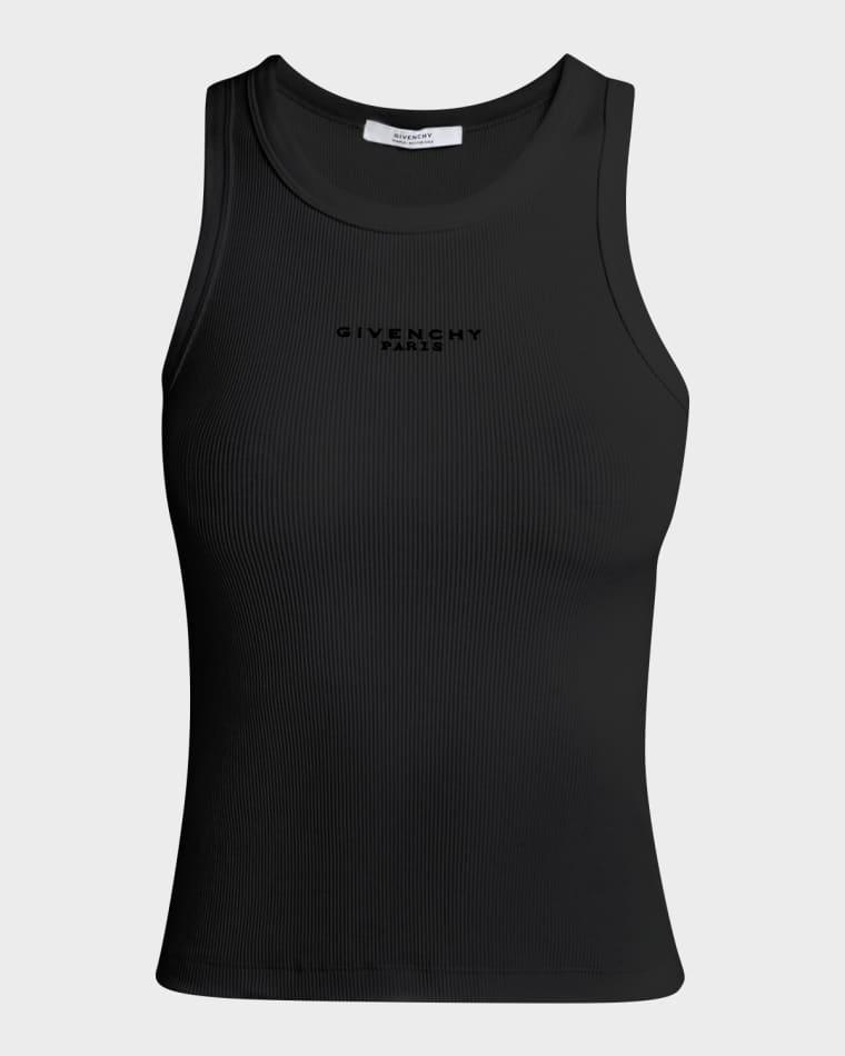 Logo Ribbed Tank Top by GIVENCHY