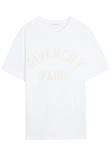 Logo-appliquéd cotton T-shirt by GIVENCHY