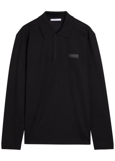 Logo-appliquéd piqué cotton polo shirt by GIVENCHY