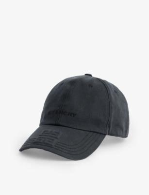Logo-embroidered curved-brim cotton twill cap by GIVENCHY