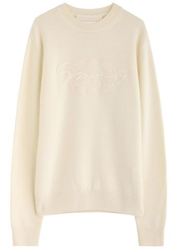 Logo-embroidered wool jumper by GIVENCHY