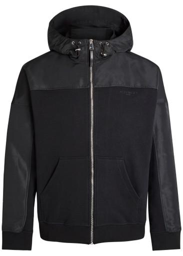 Logo hoodied cotton and shell windbreaker jacket by GIVENCHY