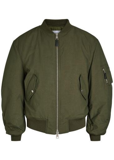 Logo-print cotton-blend bomber jacket by GIVENCHY