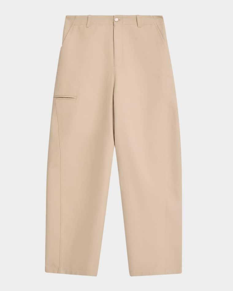 Men's Cotton Gabardine Wide-Leg Pants by GIVENCHY