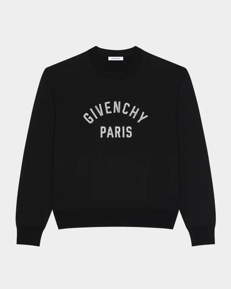 Men's Embroidered Logo Cotton Crewneck Sweater by GIVENCHY