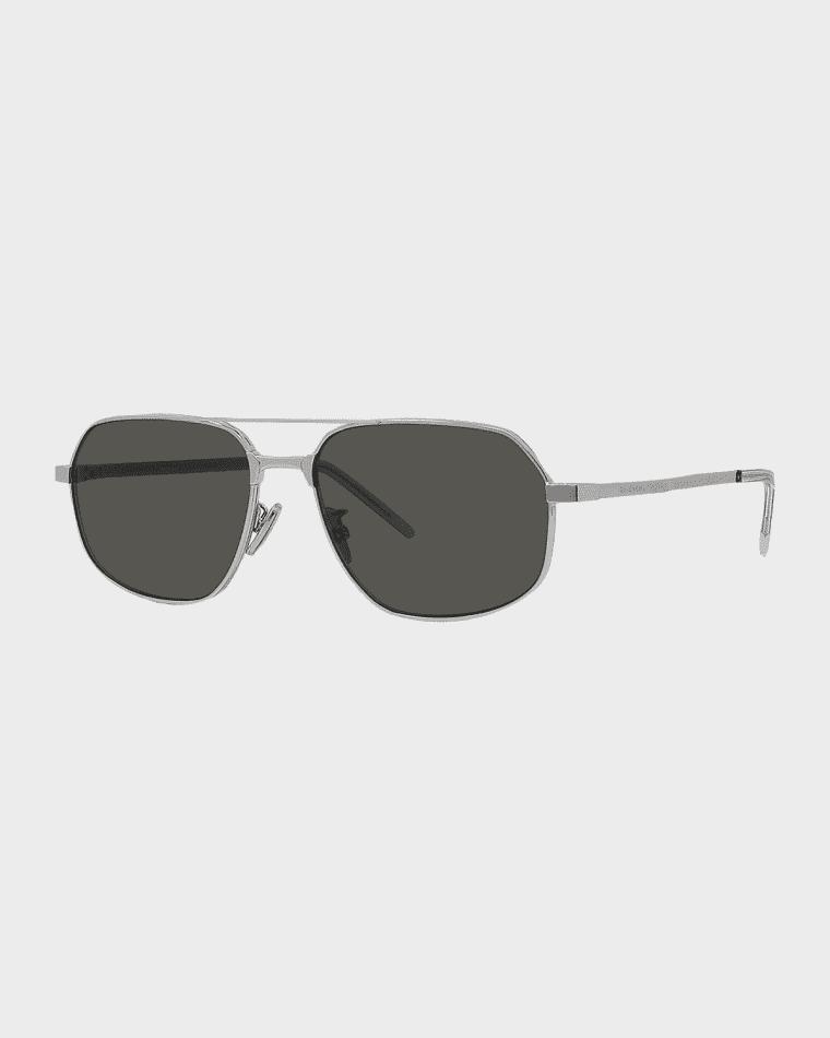 Men's GV One Metal Aviator Sunglasses by GIVENCHY