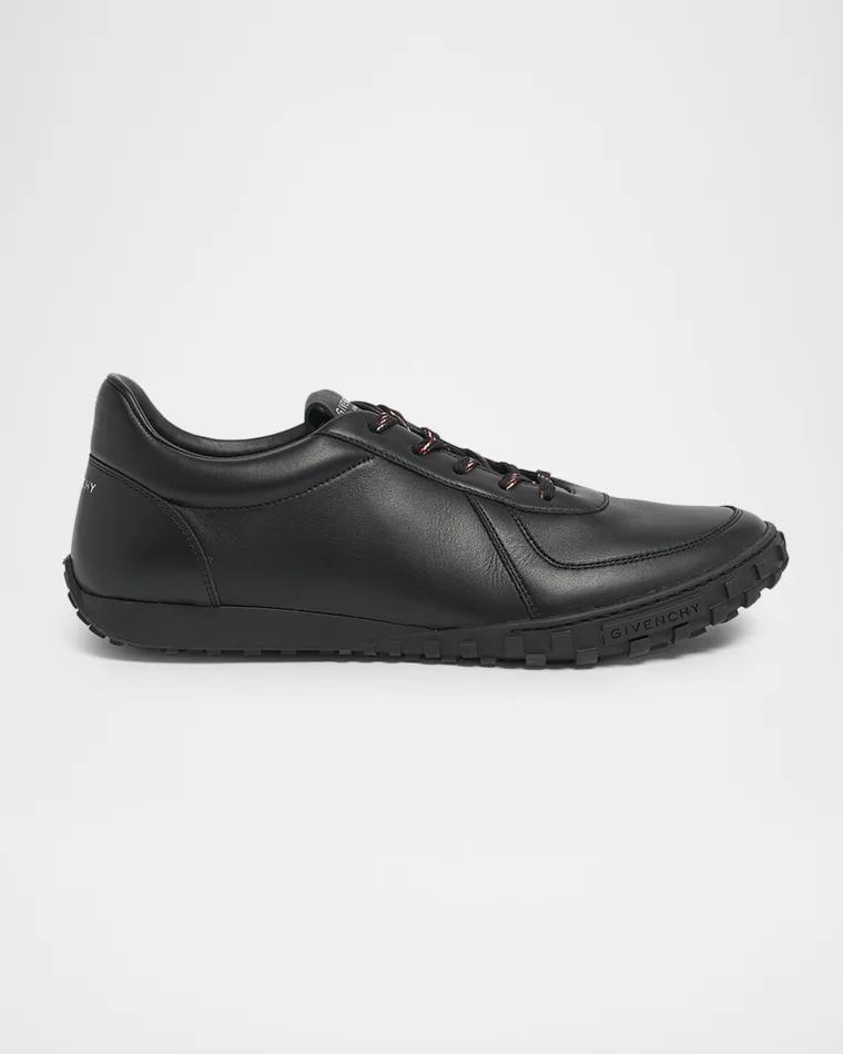 Men's Glide Leather Low-Top Runner Sneakers by GIVENCHY