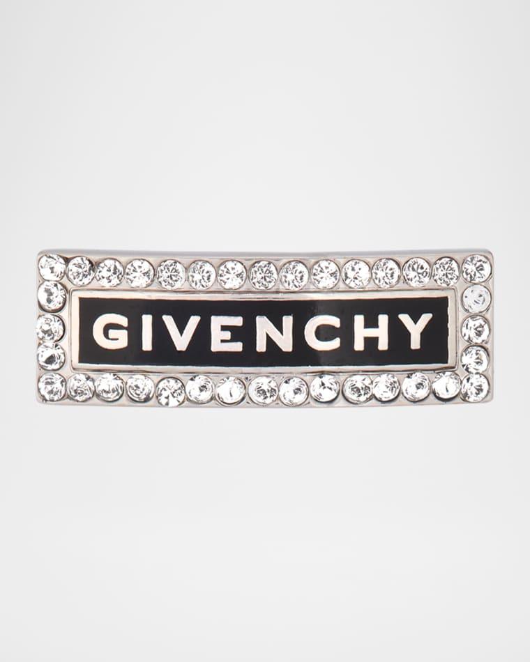 Men's ID Logo and Crystals Stud Earring, Single by GIVENCHY