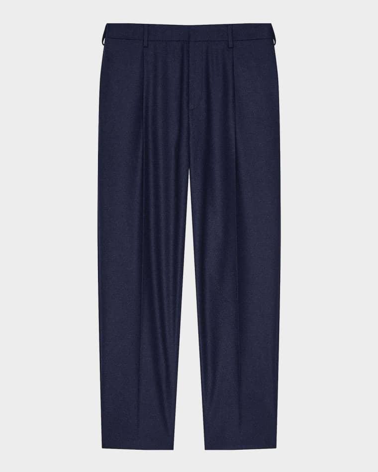 Men's Relaxed Wool-Blend Trousers by GIVENCHY