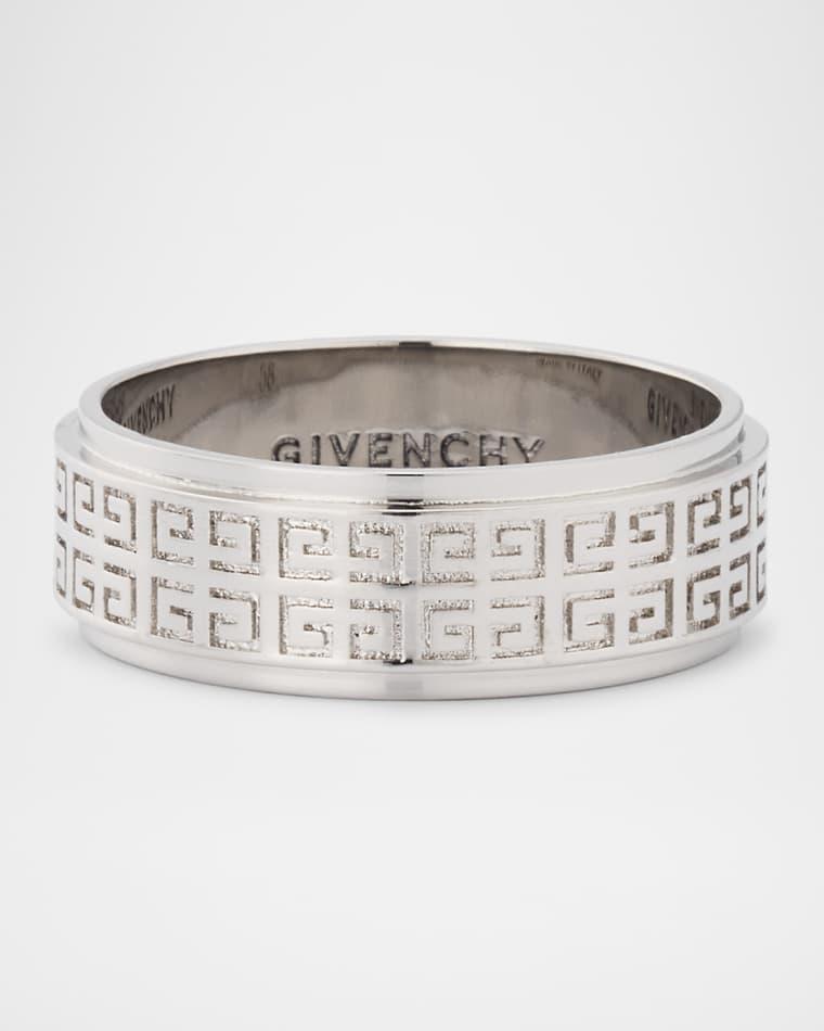 Men's Silvery 4G Allover Ring by GIVENCHY