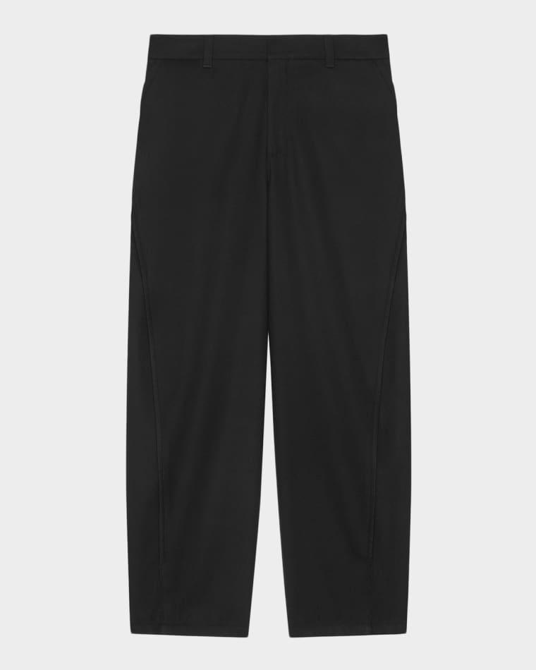 Men's Wool Flannel Straight-Leg Trousers by GIVENCHY