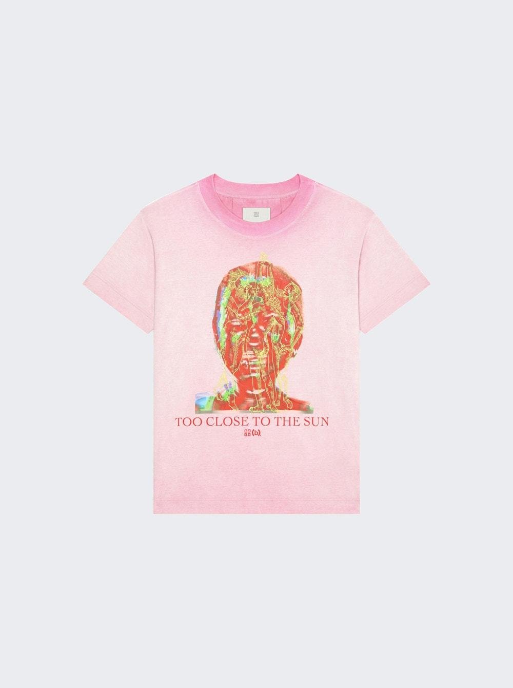 Oversized Fit T-Shirt Bright Pink by GIVENCHY