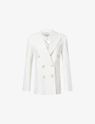Peak-Lapel Double-Breasted Wool-Blend Jacket by GIVENCHY