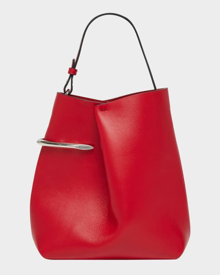 Pinch Leather Bucket Bag by GIVENCHY