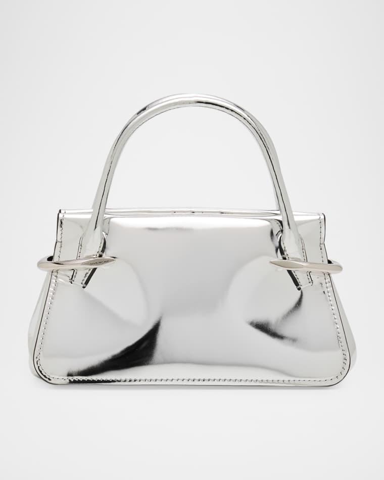Pinch Mini Top-Handle Bag in Mirror Leather by GIVENCHY