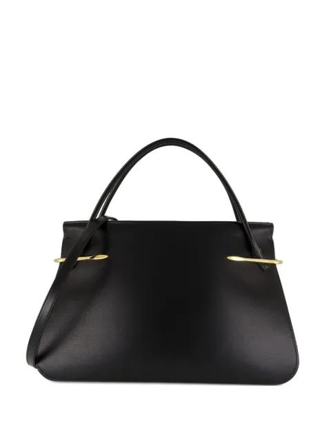 Pinch leather clutch by GIVENCHY