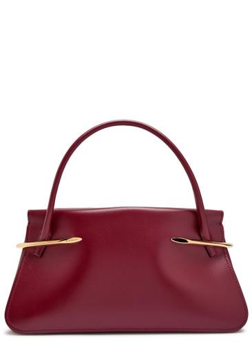 Pinch medium leather top handle bag by GIVENCHY