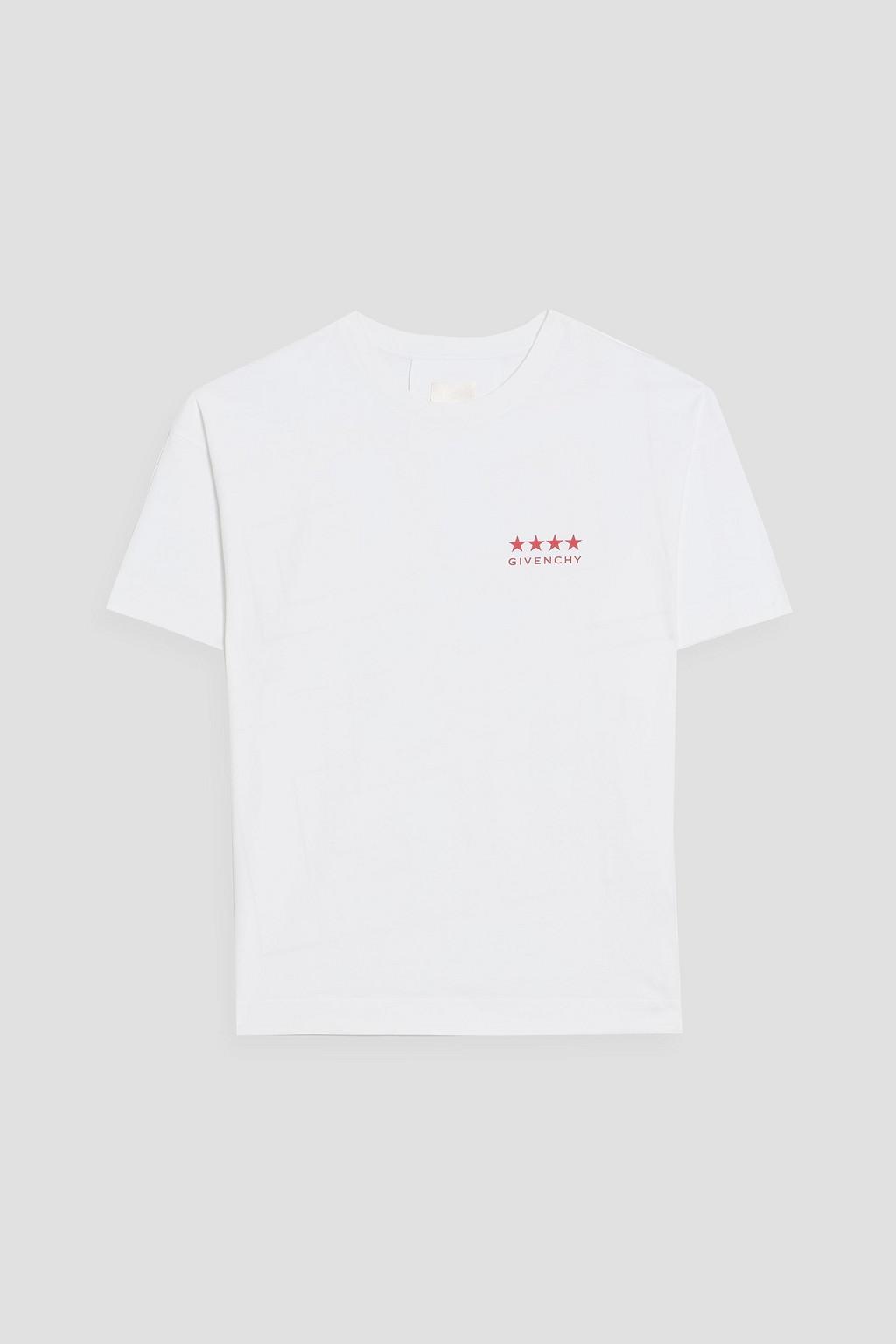 Printed cotton-jersey T-shirt by GIVENCHY