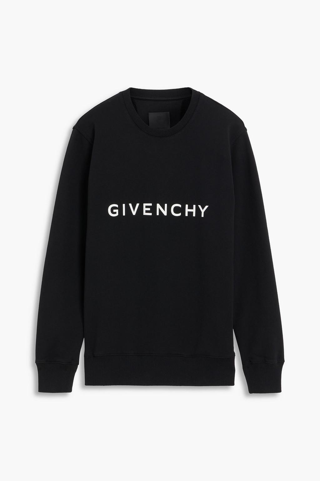 Printed cotton-jersey sweatshirt by GIVENCHY