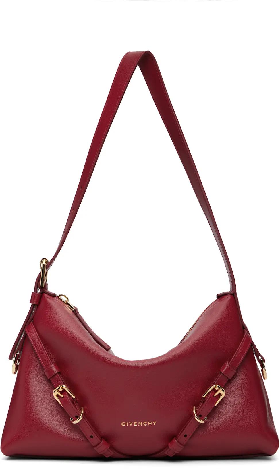 Red Mini Voyou Shiny Leather Bag by GIVENCHY