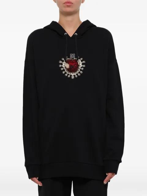 Sacred Apple graphic-detail hoodie by GIVENCHY
