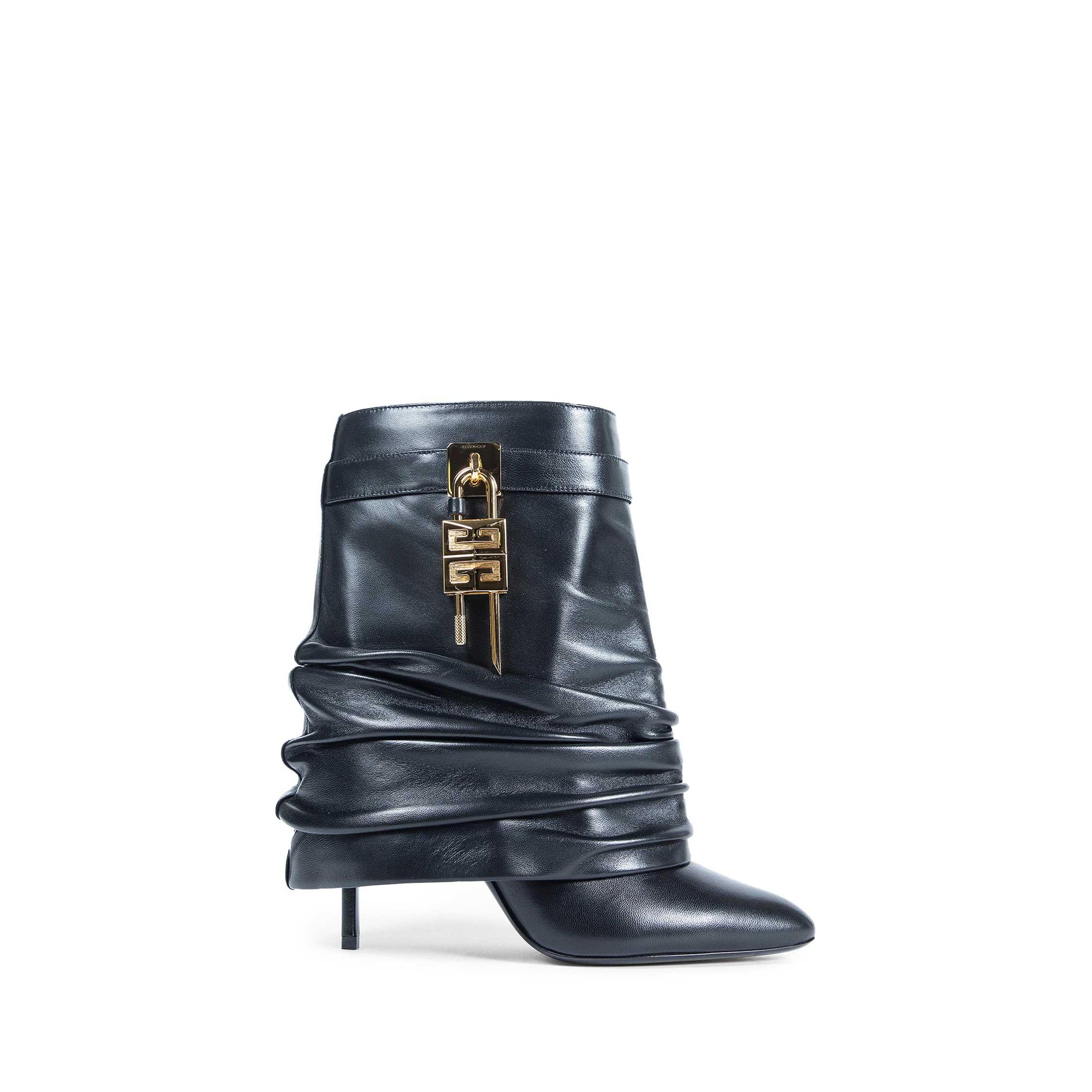 Shark Lock Stiletto Ankle Boots by GIVENCHY